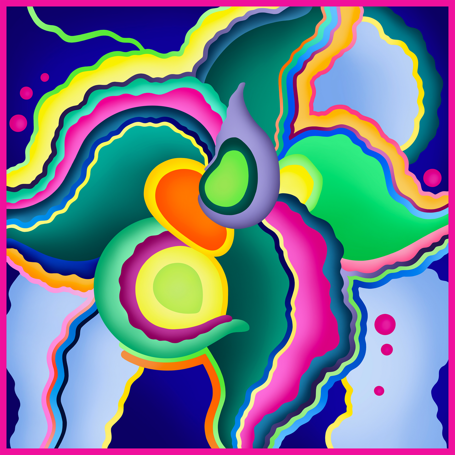 Citrus Variation Aura Modal Shawl