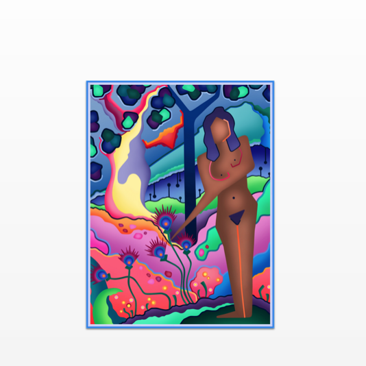 Delightful Land Variation Mini POP Digital Art Limited Edition