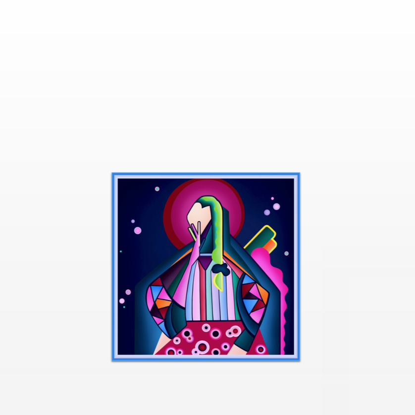Girl Variation Mini POP Digital Art Limited Edition