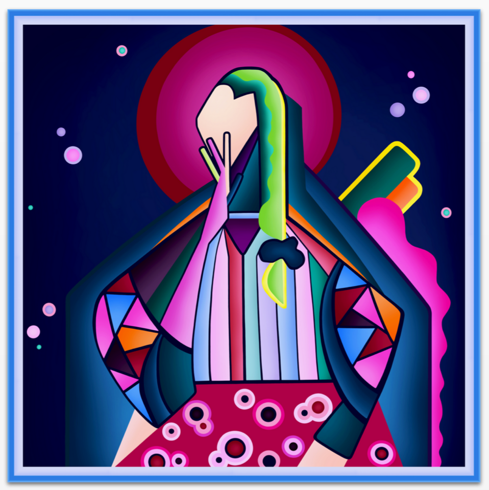 Girl Variation Mini POP Digital Art Limited Edition