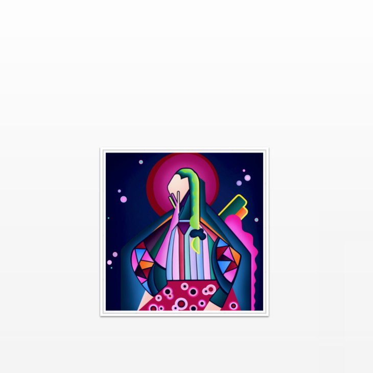 Girl Variation Mini POP Digital Art Limited Edition