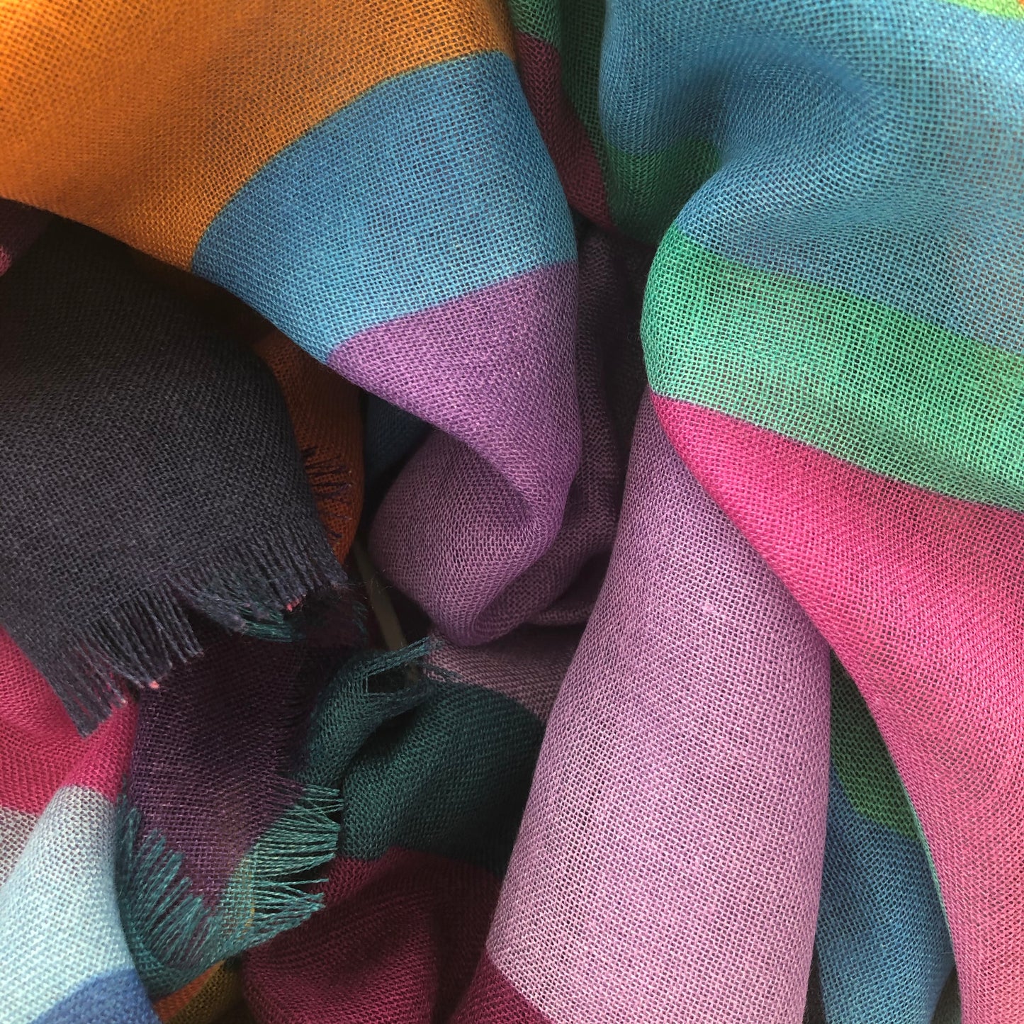 Orchid Variation Muse Cashmere Shawl