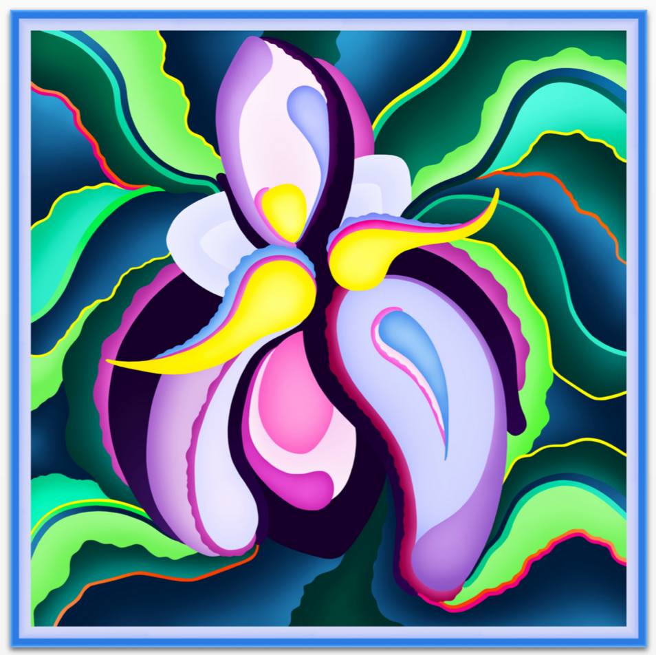 Iris Variation Mini POP Digital Art Limited Edition
