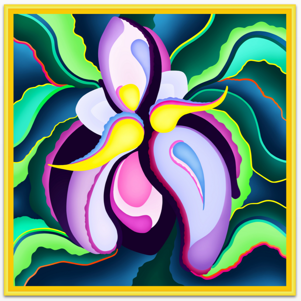 Iris Variation Mini POP Digital Art Limited Edition