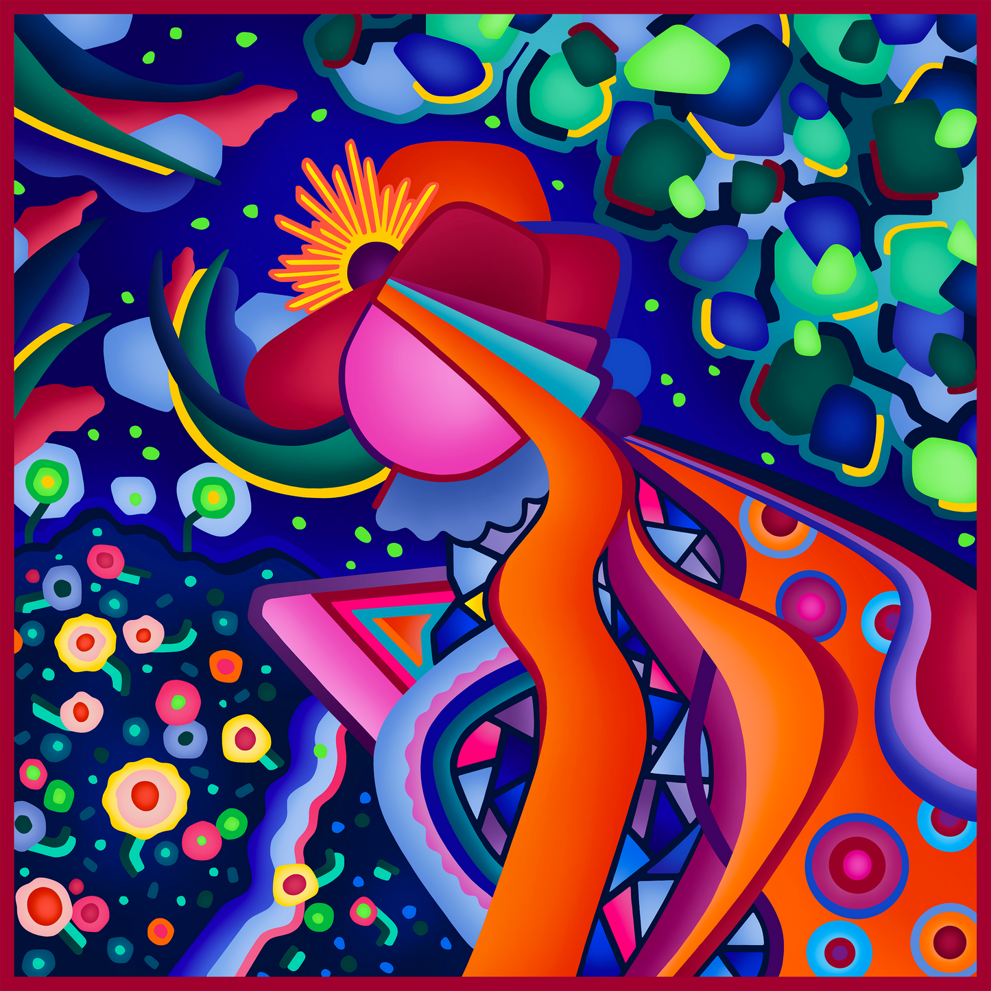 Mademoiselle Variation Icon Scarf