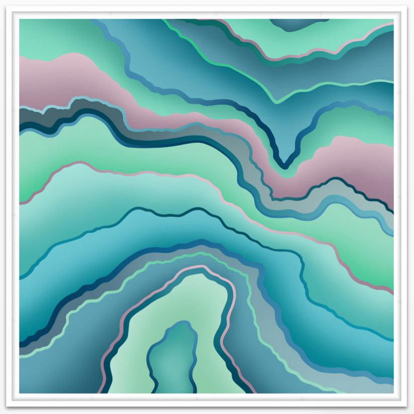 Sea Variation Mini POP Digital Art Limited Edition