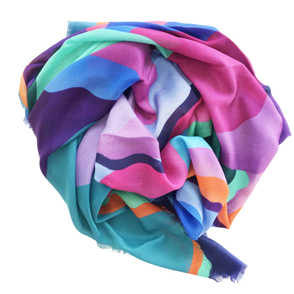 Water Lily Variation Aura Modal Shawl