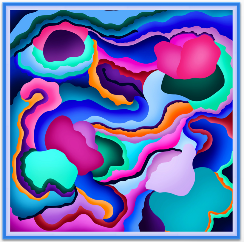 Water Lily Variation Mini POP Digital Art Limited Edition