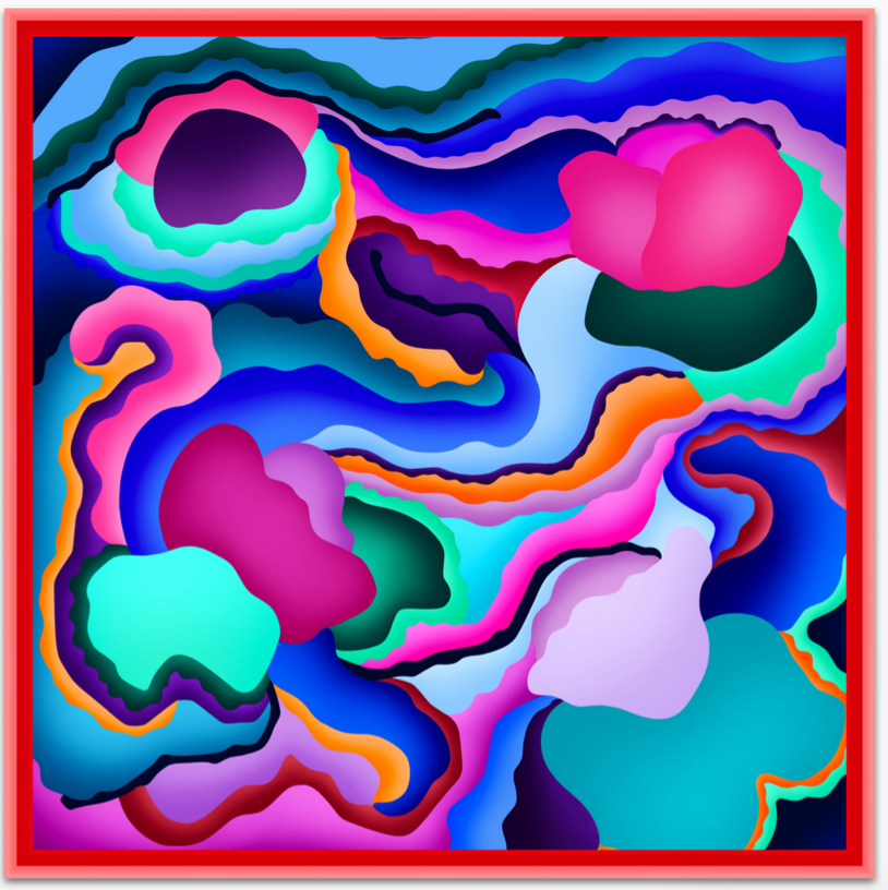 Water Lily Variation Mini POP Digital Art Limited Edition