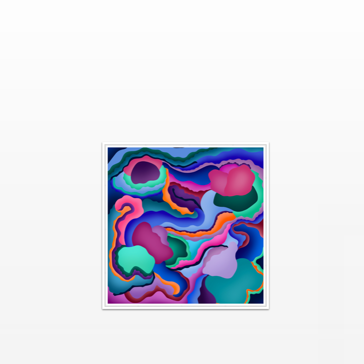 Water Lily Variation Mini POP Digital Art Limited Edition