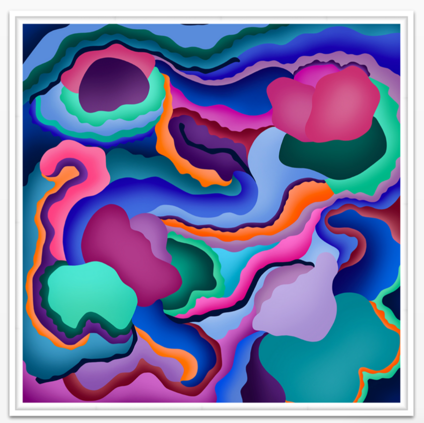 Water Lily Variation Mini POP Digital Art Limited Edition