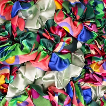 Oleander Silk Scrunchie