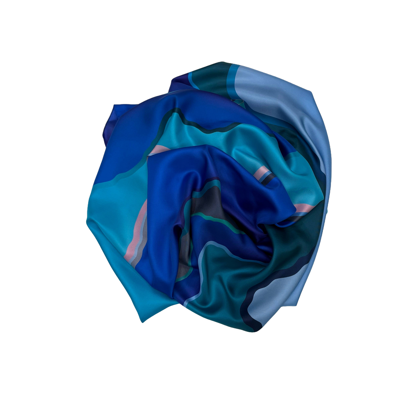 NEW Deep Sea Variation Statement Silk Twill