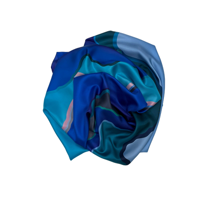 NEW Deep Sea Variation Statement Silk Twill