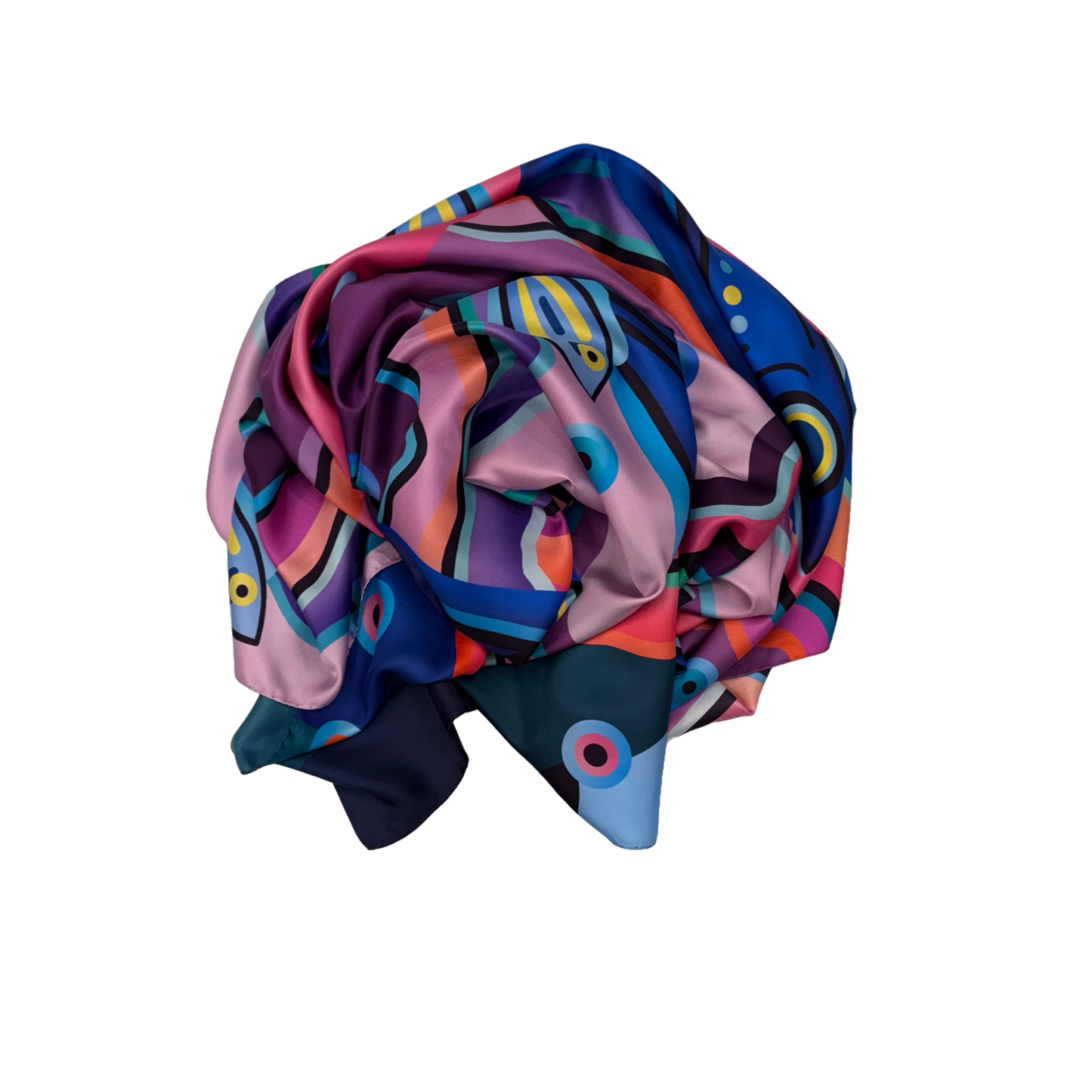 NEW Coral Sea Variation Statement Silk Twill