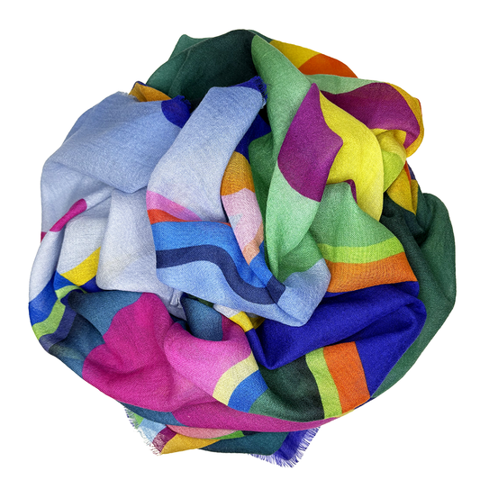 Citrus Variation Muse Cashmere Shawl