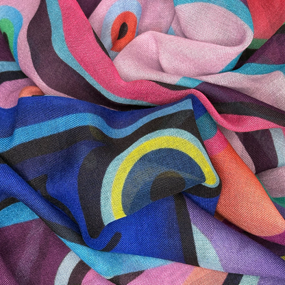 Coral Sea Variation Muse Cashmere Shawl