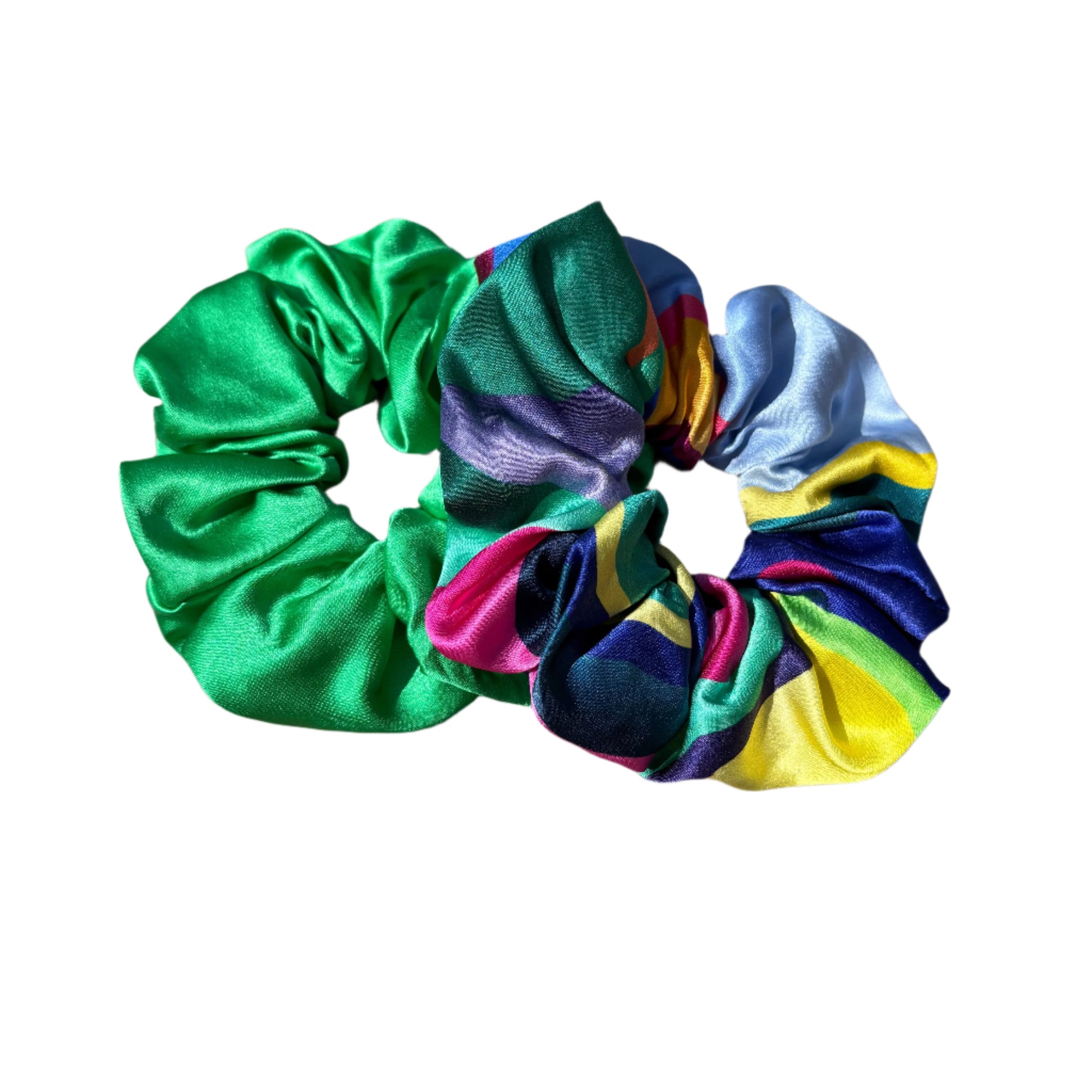 Electric Fern & Citrus Scrunchie Duo