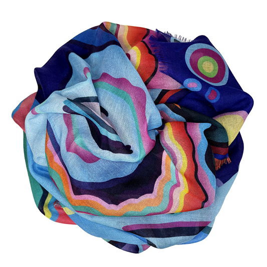 Horse & Rider Variation Muse Cashmere Shawl