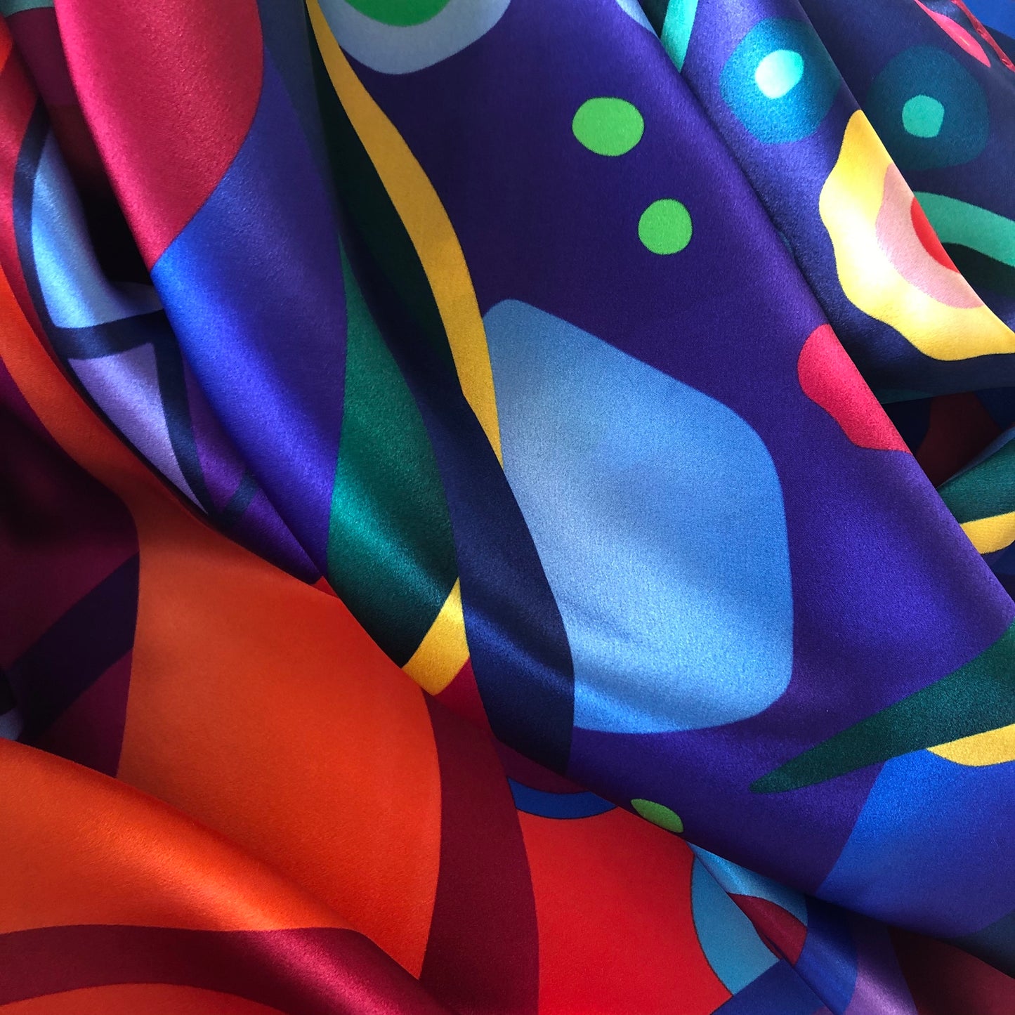 Mademoiselle Variation Silk Satin Icon Scarf