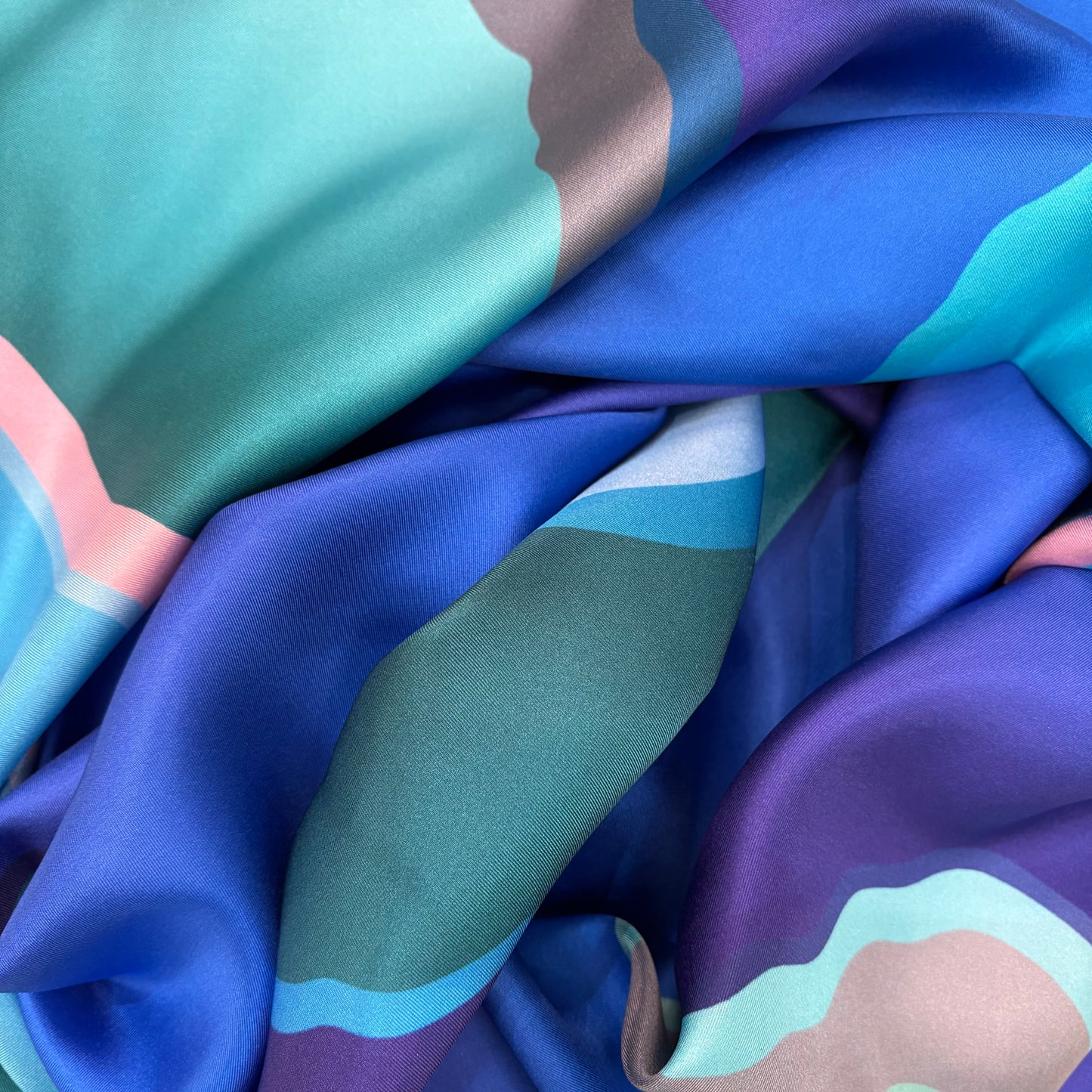 NEW Deep Sea Variation Statement Silk Twill