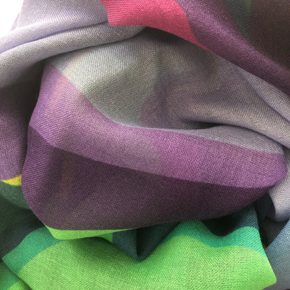 Iris Variation XLarge Cashmere Silk Scarf