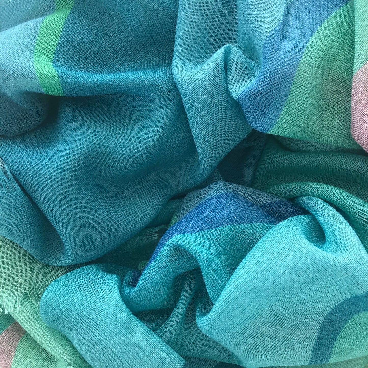 Sea Variation XLarge Cashmere Silk Scarf