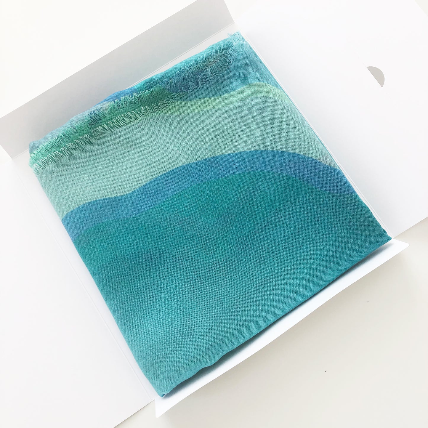 Sea Variation XLarge Cashmere Silk Scarf