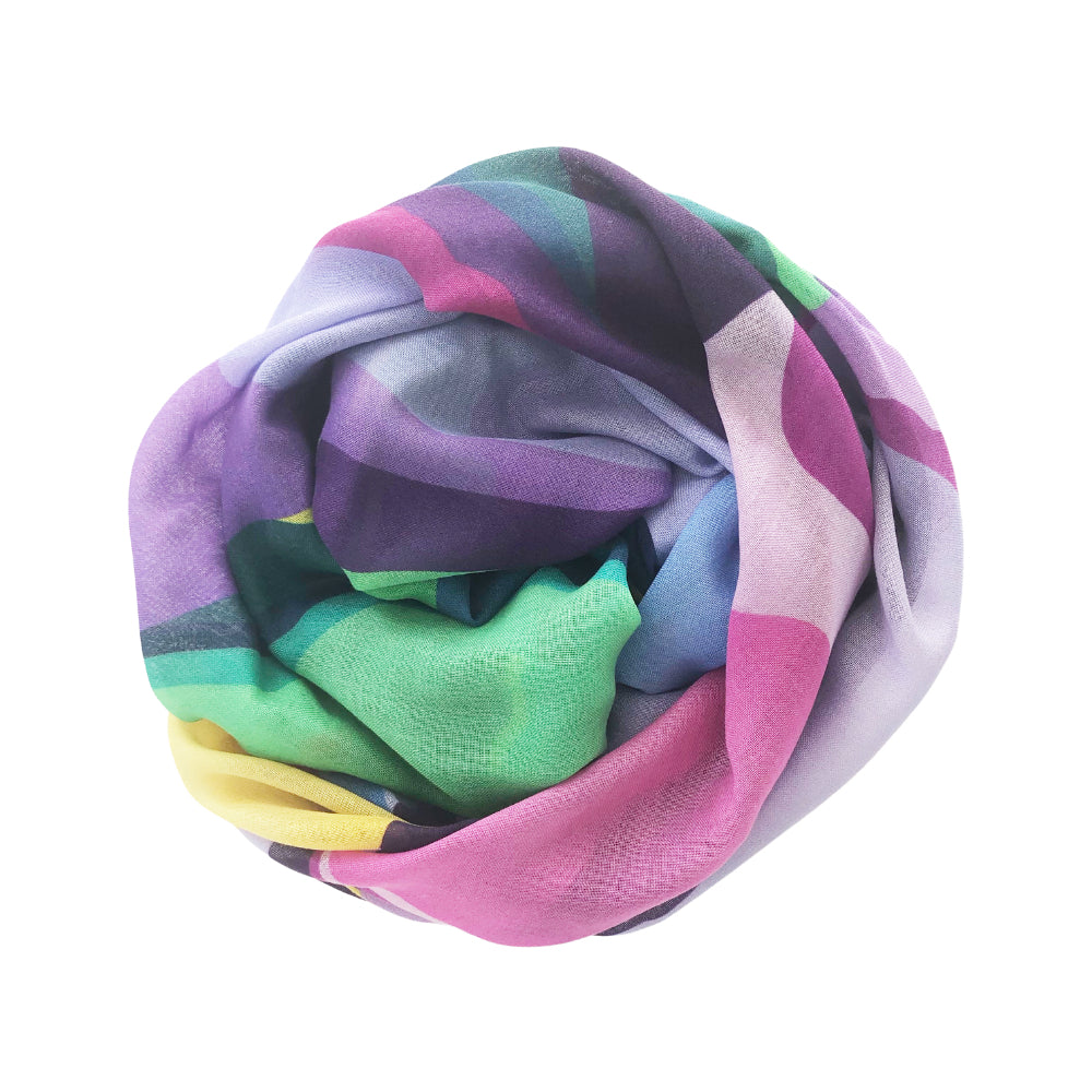 Iris Variation XLarge Cashmere Silk Scarf