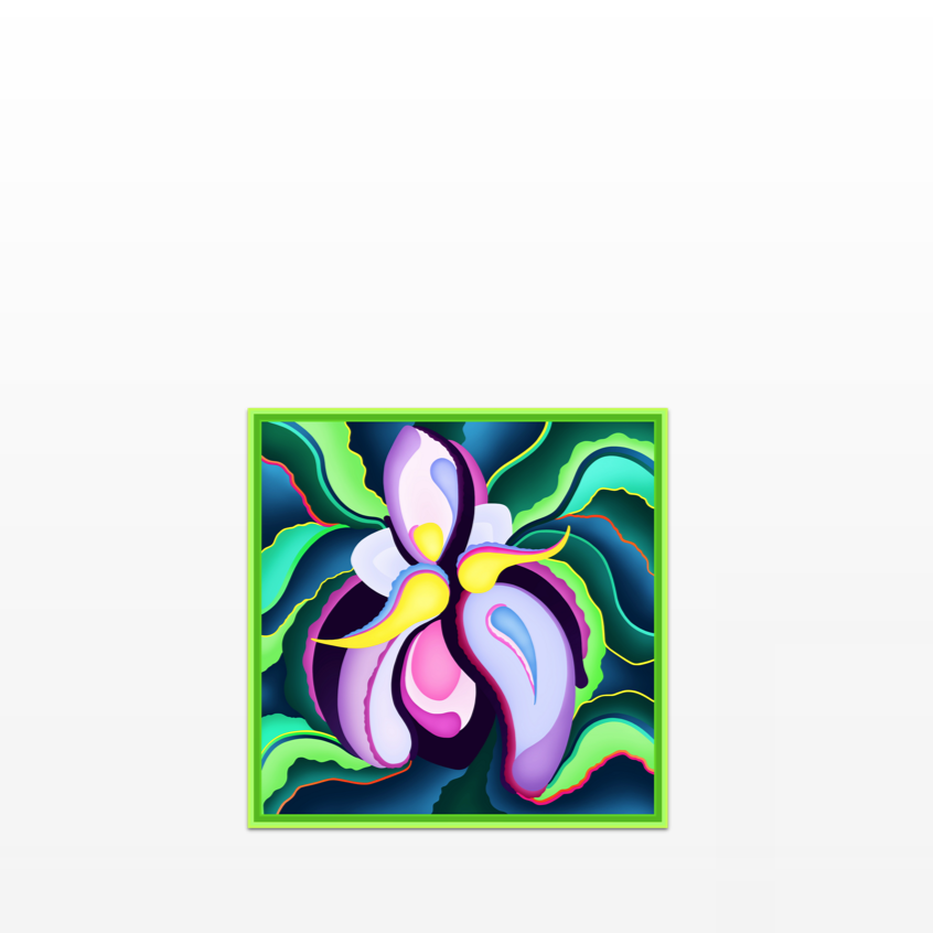 Iris Variation Mini POP Digital Art Edition