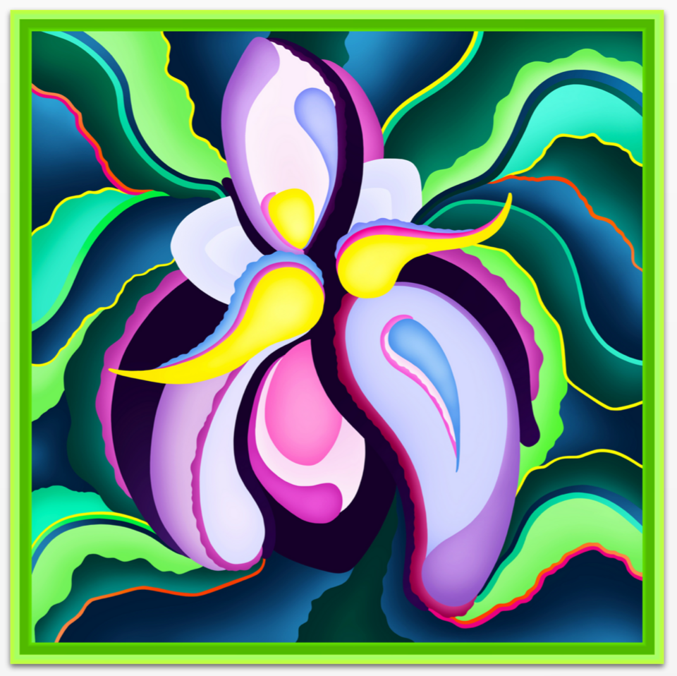 Iris Variation Mini POP Digital Art Edition