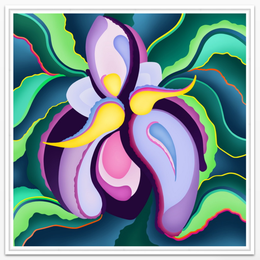 Iris Variation Mini POP Digital Art Edition