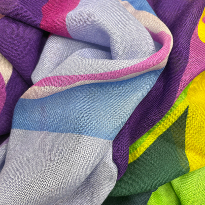 Iris Variation Muse Cashmere Shawl