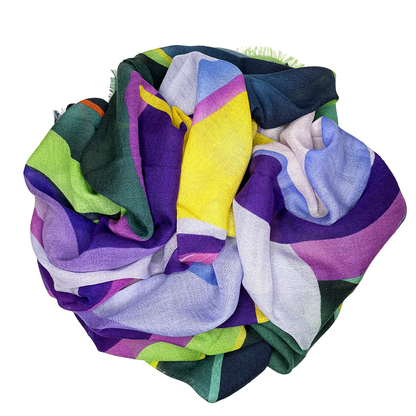 Iris Variation Muse Cashmere Shawl