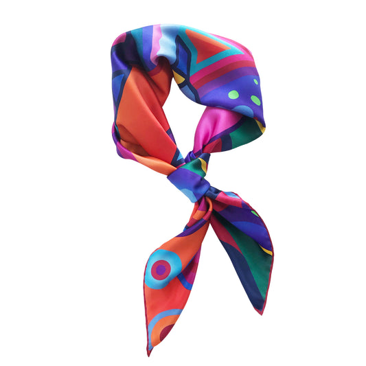 Mademoiselle Variation Silk Satin Icon Scarf