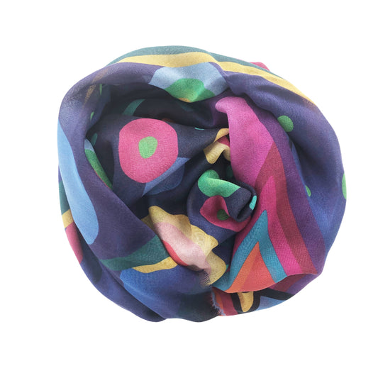 Mademoiselle Variation XLarge Cashmere Silk Scarf