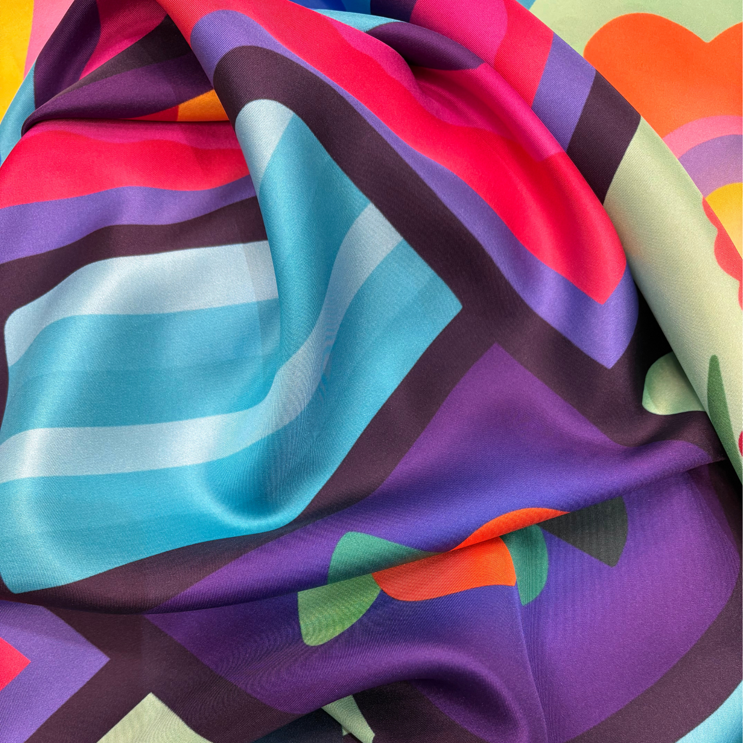 NEW Oleanders Variation Statement Silk Twill