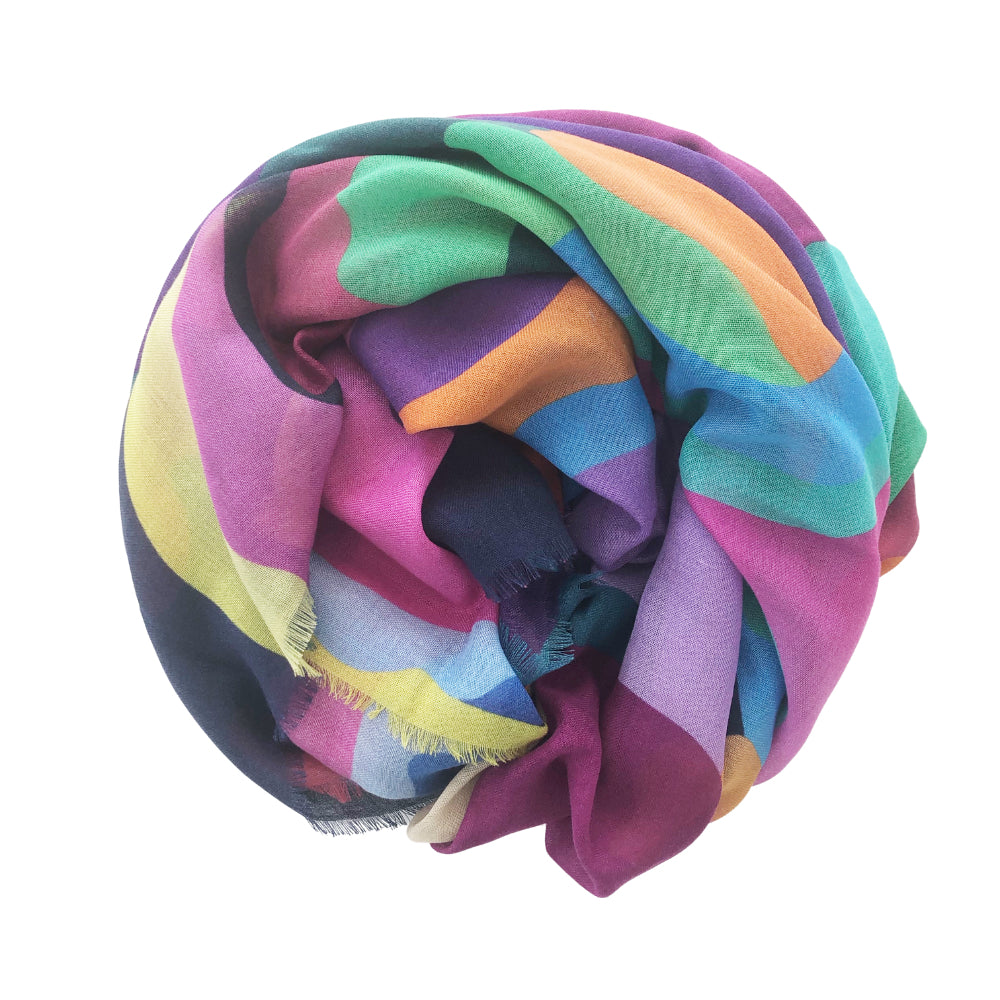 Orchid Variation XLarge Cashmere Silk Scarf