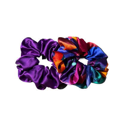 Royal Fig & Maiden Silk Scrunchie Duo 