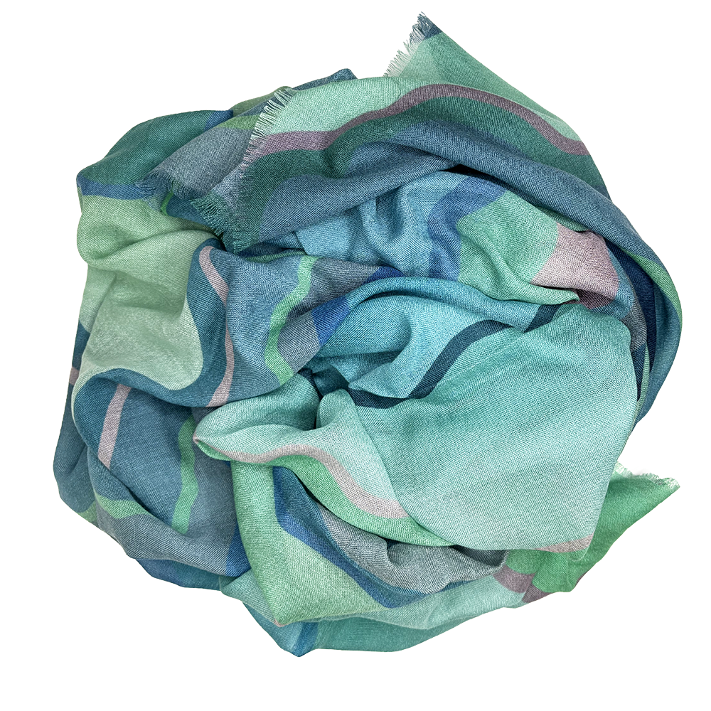 Sea Variation Muse Cashmere Shawl