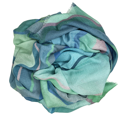 Sea Variation Muse Cashmere Shawl