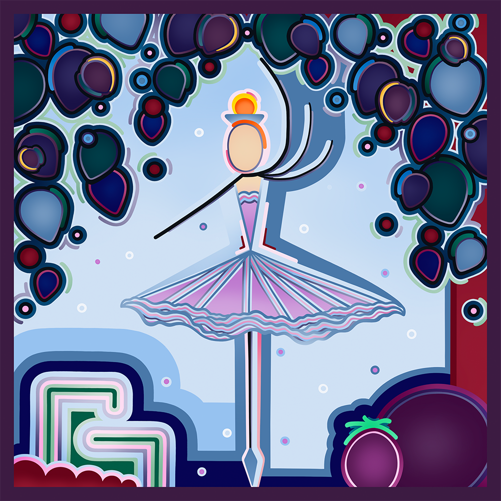 Sugar Plum Variation Icon Scarf